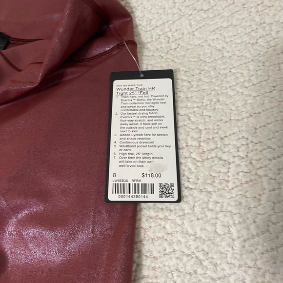 Lululemon Wunder Train HR
Tight 25" *Foil Size 8 - Picture 11 of 13